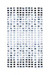 Indigo vierkant met kleurverloop