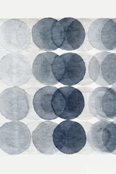 Rustige blauwe cirkels