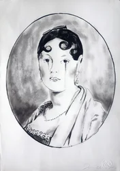 Ingre Meisje 3, 2003 (inkt op papier)