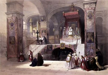 Kapel van de Aankondiging, Nazareth, 28 april 1839, plaat 32 uit Volume I van 