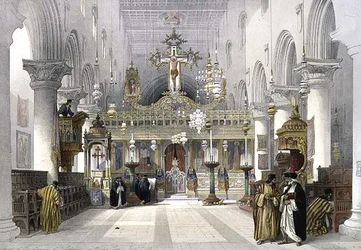 Kapel van het Klooster van St. Catharina op de Sinaïberg, 21 februari 1839, plaat 112 uit Volume III van 