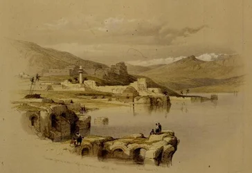 Tiberias vanaf de Muren, Saffet in de Verte, 22 april 1839, plaat 37 uit Volume I van 