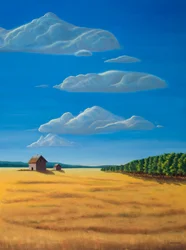 Out Standing in Thier Field, 2009 (olieverf op doek)