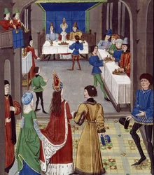 Het huwelijk. Uit: Renaud de Montauban