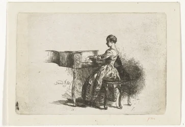 Meisje aan de piano