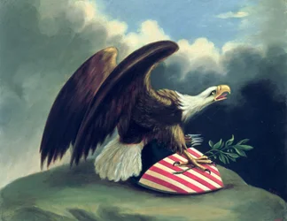 Amerikaanse Zeearend en het Schild van de Verenigde Staten, c.1847