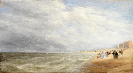 De zandstranden van Rhyl, 1855