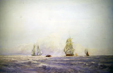 Schepen bij Calais