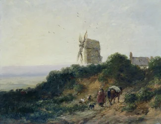 De weg naar de molen