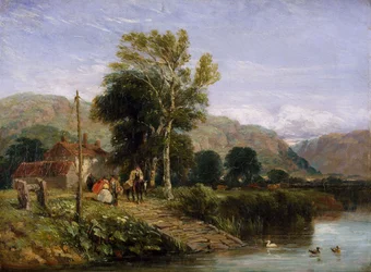 Wachten op de veerboot, 1845