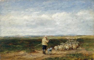 De herder: Terugkeer van de kudde, 1850