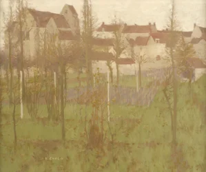 Grez vanaf de rivier, c.1896