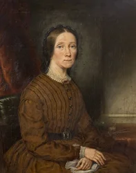 De vrouw van de schilder Harriet, ca. 1868