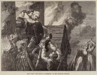 Scène uit De dominee van Wakefield, in het Standard Theatre