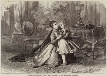 Scène uit het Nieuwe Toneelstuk, Mary Warner, in het Haymarket Theatre