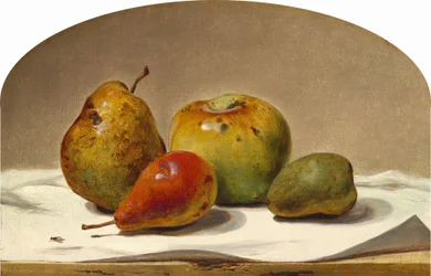 Drie peren en een appel, 1857