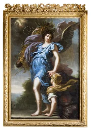 De beschermengel van koning Karel XI. Allegorie