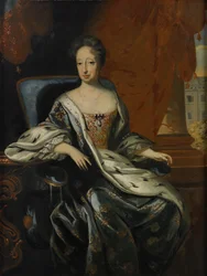 Portret van Hedvig Eleonora van Holstein-Gottorp 1636-1715, Koningin van Zweden