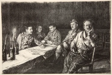 Officiersmess van de Gordon Highlanders, illustratie uit 