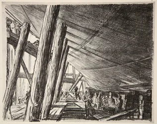 Onder een schip, illustratie uit 