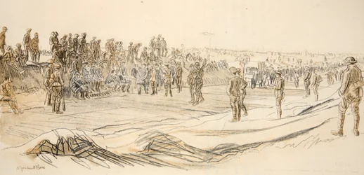 Bewaking van Duitse gevangenen, illustratie uit 