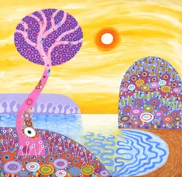 Sunset Cove, 2016 (acryl op doek)