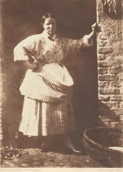 Een vissersvrouw uit Newhaven,1844 (foto)
