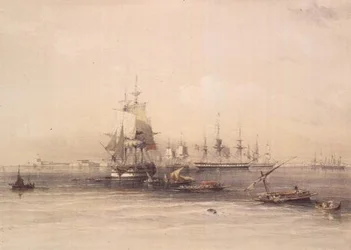 Nadering van Alexandrië, uit "Egypte en Nubië", Vol.3