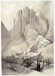 Klooster van Sint-Catharina, tekening gemaakt op 19/02/1839 in 