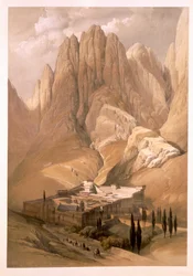 Klooster van St. Catherine met de berg Horeb, 19 februari 1839, plaat 118 uit Volume III van 