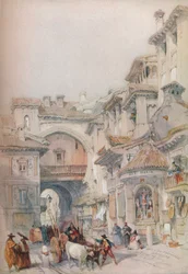 Poort van de Vivarrambla, Granada, 1830s, 1930