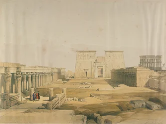 Grote toegang tot de tempel van Philae, Nubië, uit Egypte en Nubië, Vol.1