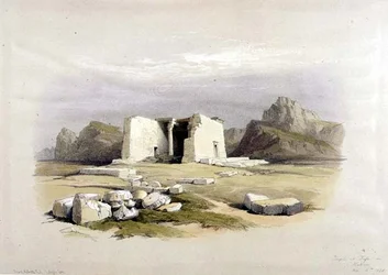 Tempel in Taffah in Nubië, uit 