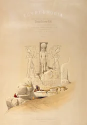 De ingang van de Grote Tempel van Aboo Simble, Nubië, titelpagina van Deel I van 