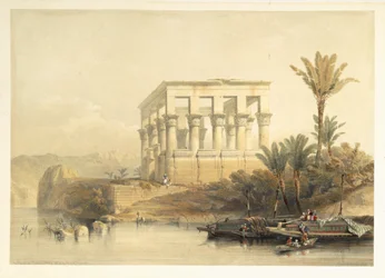 De Hypaethrale Tempel in Philae, genaamd het Bed van Farao, plaat 65 uit volume II van 