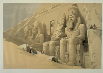 De grote tempel van Abu Simbel
