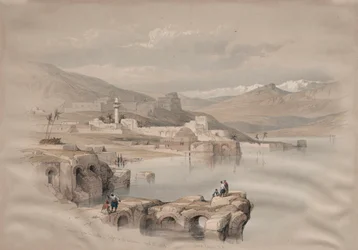 Tiberias, vanaf de Muren, Safet in de Verte, 1839