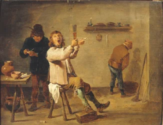 Frans:  La Chanson à boire Boeren drinken in een taveerne