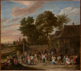 Dansende en feestende boeren