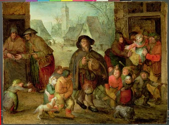 De blinde draailierspeler