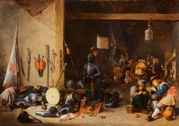 Het interieur van een wachtkamer