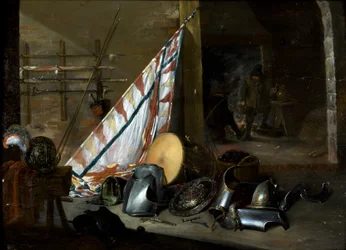 Interieur van een wapenrusting