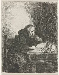 Lezende monnik