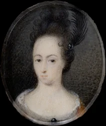 Miniatuur van Hedvig Sofia, Prinses van Zweden, c.1700