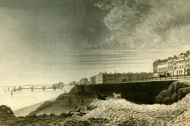 Oostelijk uitzicht op Brighton vanaf Kemp Town, 1835