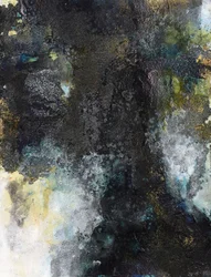 Donkergouden patina, abstract