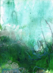 Etherische groene diepten