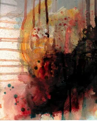 Vurige abstracte druppels