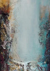 Blauwe Flow met textuur