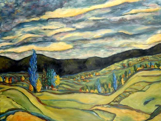 Herfstlandschap, 2020 (acrylverf op doek)